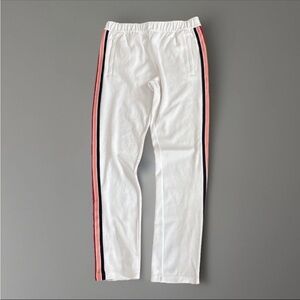 Tory Burch white Pink Striped athletic track pants XS